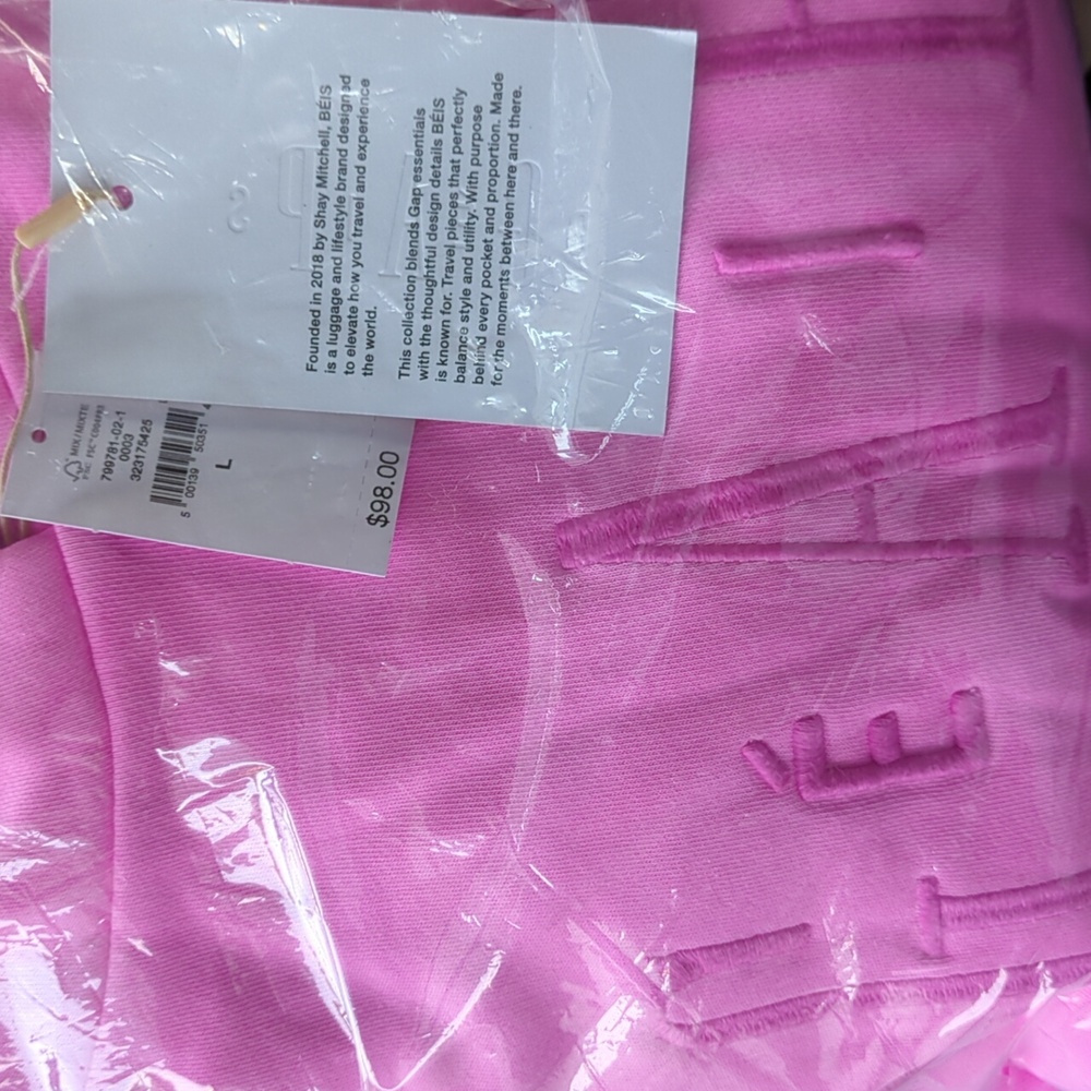 GAP Neon Pink Cropped Hoodie - Picture 6 of 12
